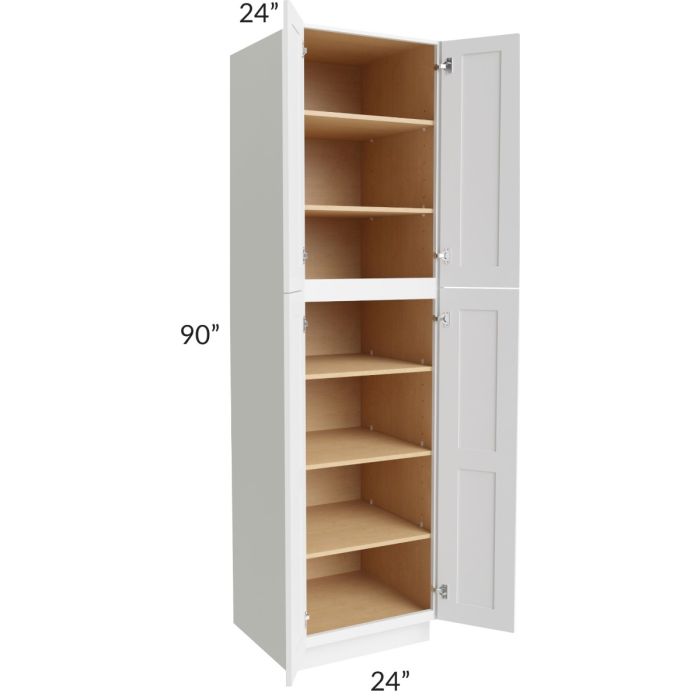 Alpine White Shaker 24x90 Wall Pantry 