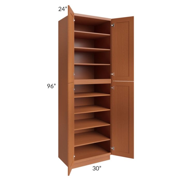 Lexington Cinnamon Glaze 30x96 Wall Pantry