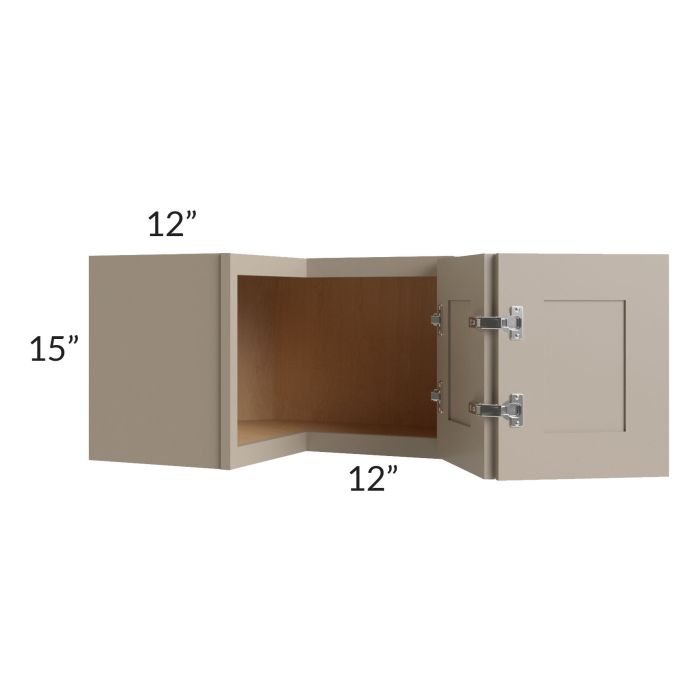 Tuscan Oyster 24x15 Square Corner Wall Cabinet
