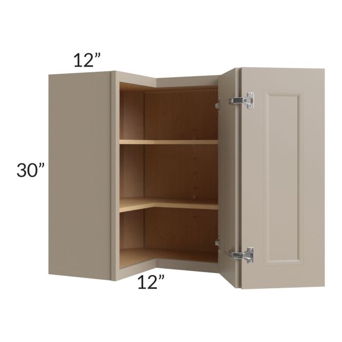Tuscan Oyster 24x30 Square Corner Wall Cabinet
