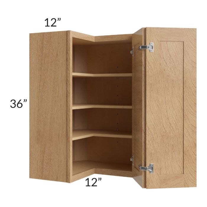 Midtown Timber Shaker 24x36 Square Corner Wall Cabinet
