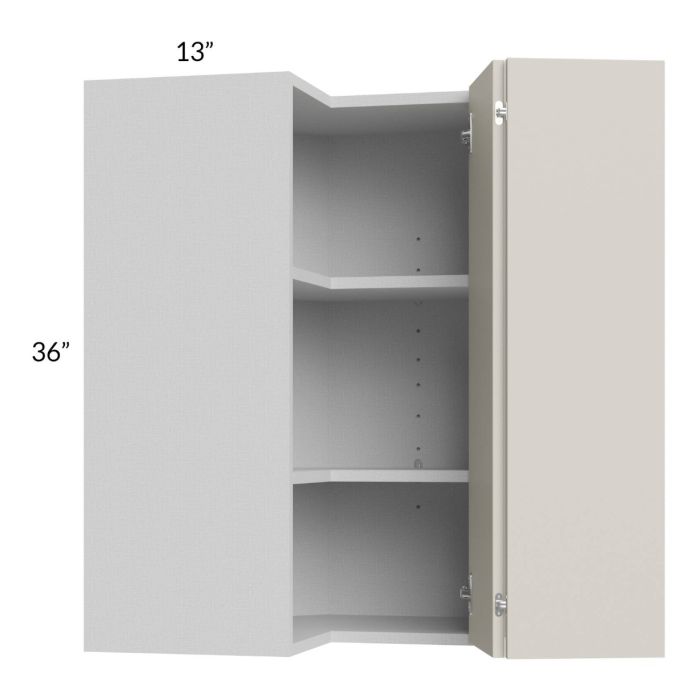 Milan Beige Matte 24x36 Square Corner Wall Cabinet