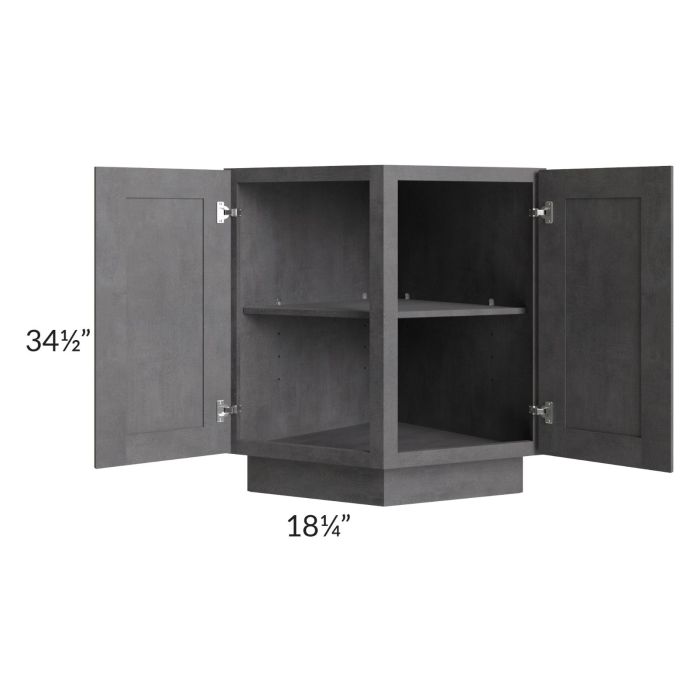 Stone Grey 24" Base End Angle Cabinet