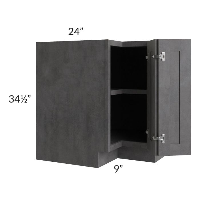Stone Grey 33" Easy Reach Corner Base Cabinet