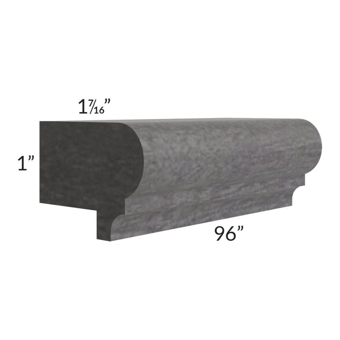 Stone Grey 8' Light Rail Molding