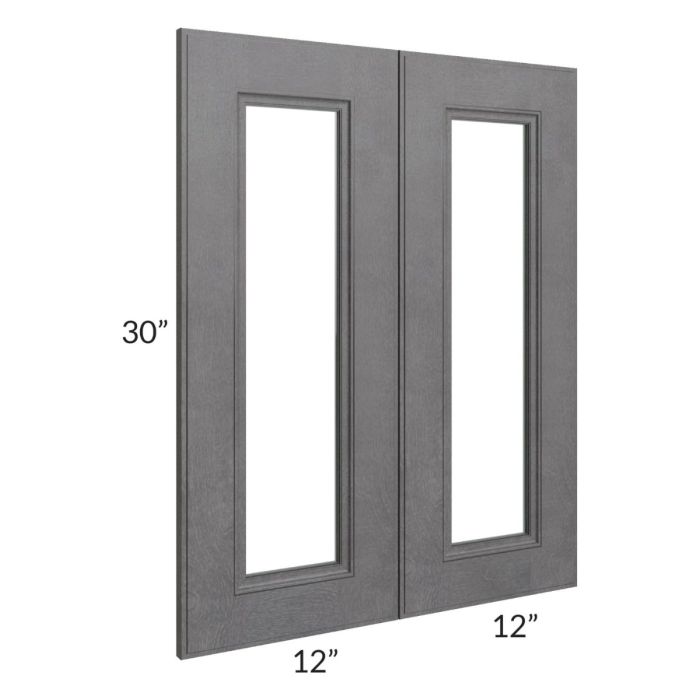 Stone Grey 24x30 Glass Door