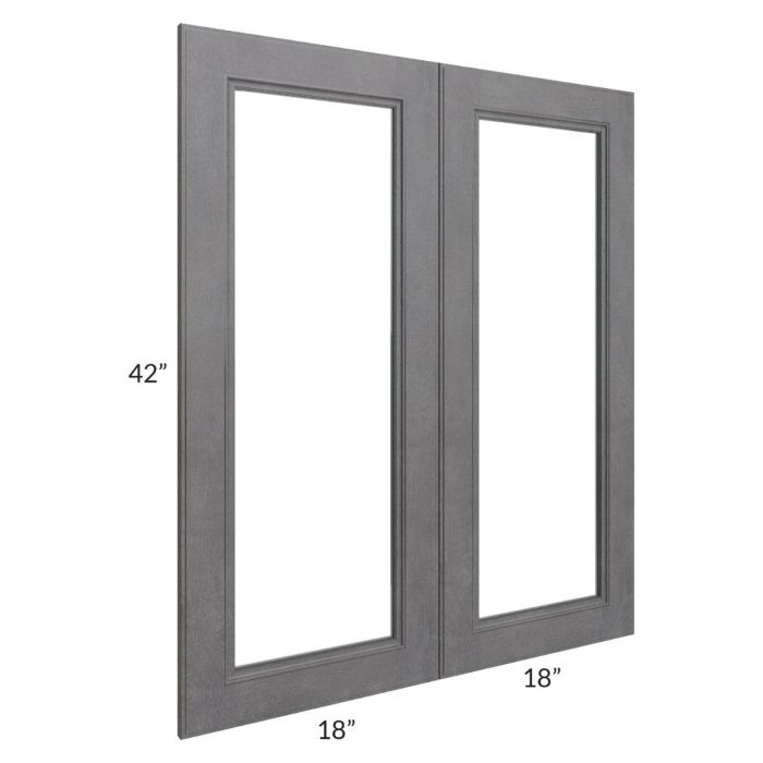 Stone Grey 36x42 Glass Door