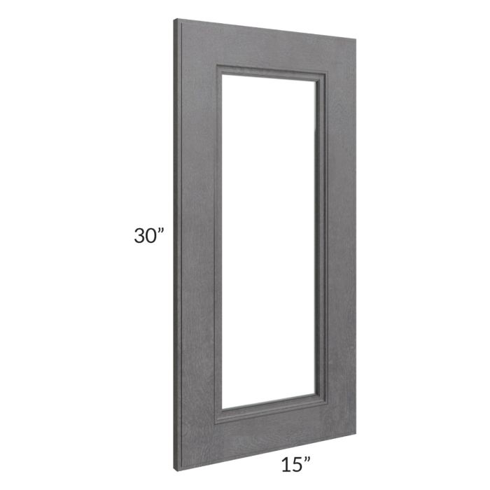 Stone Grey 24x30 Corner Glass Door
