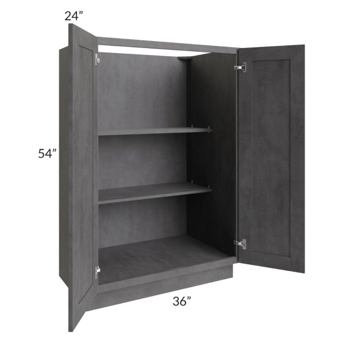 Stone Grey 36x54 Split Pantry Base Cabinet