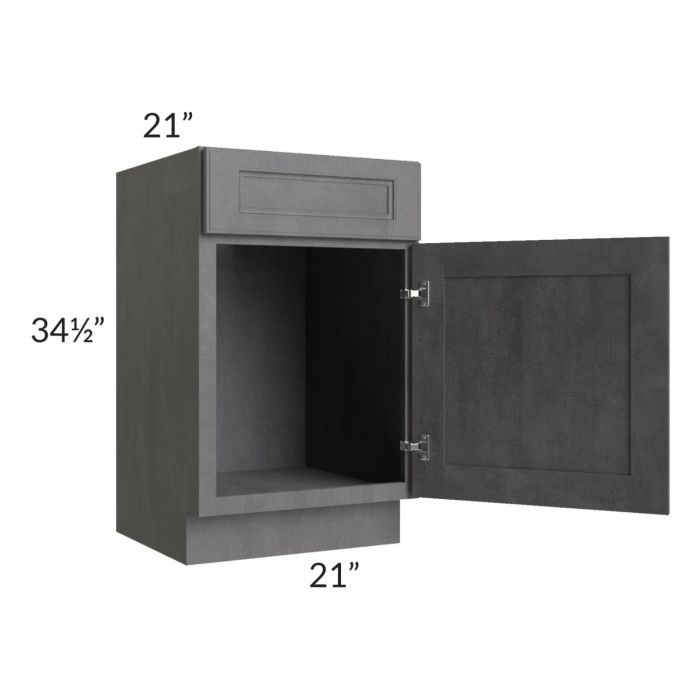 Stone Grey 21" Vanity Sink Base Cabinet