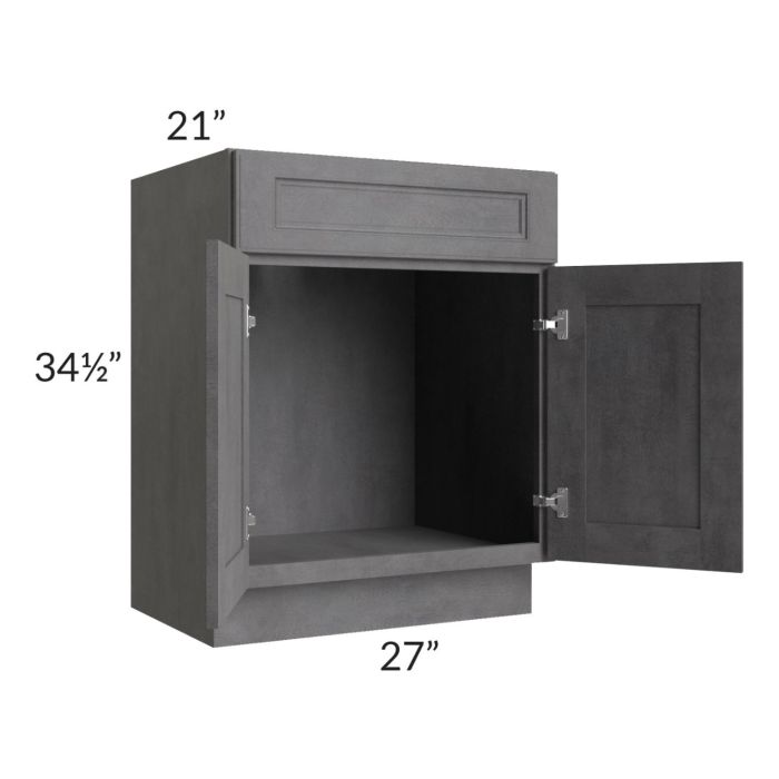 Stone Grey 27" Vanity Sink Base Cabinet