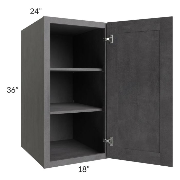 Stone Grey 18x36x24 Split Pantry Wall Cabinet