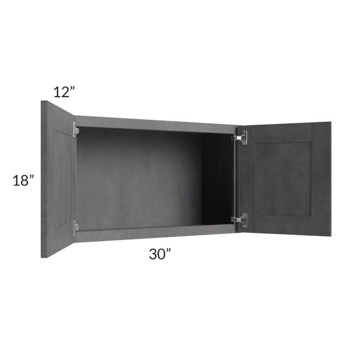 Stone Grey 30x18 Wall Cabinet