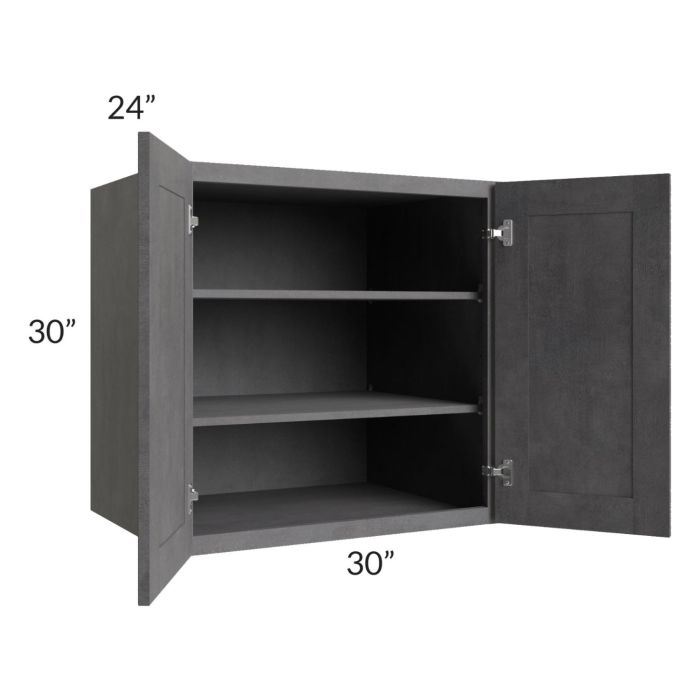 Stone Grey 30x30x24 Split Pantry Wall Cabinet