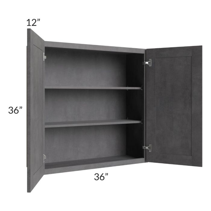 Stone Grey 36x36 Wall Cabinet