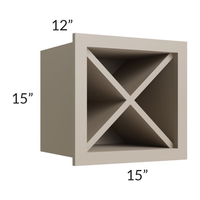 Tuscan Oyster 15x15 Wine Rack Cabinet