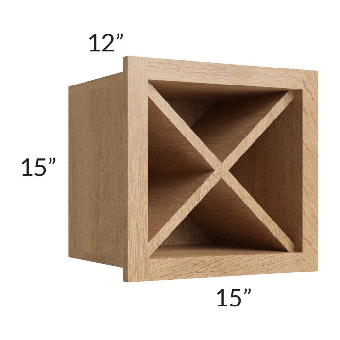 Midtown Timber Shaker 15x15 Wine Rack Cabinet
