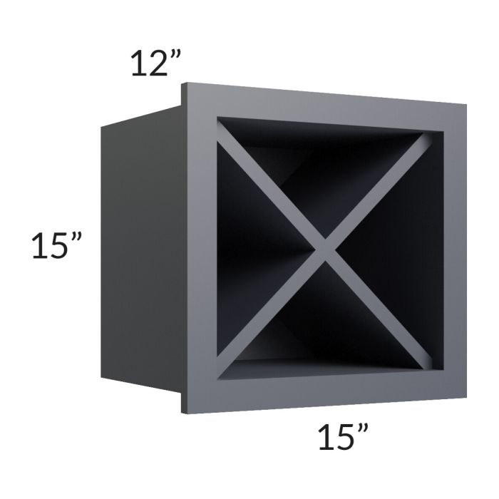 Vienna Indigo 15x15 Wine Rack Cabinet