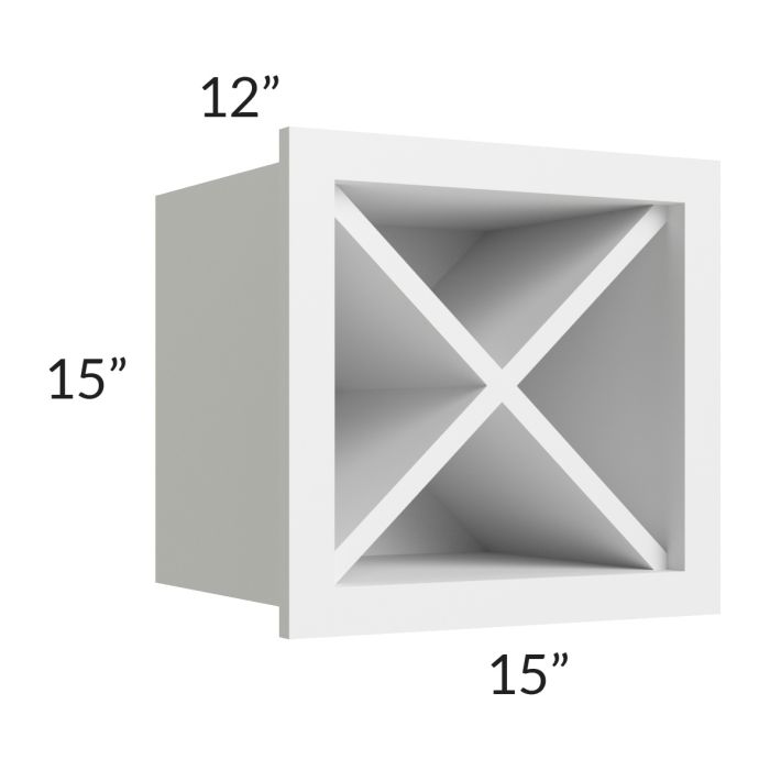Union White 15x15 Wine Rack Cabinet