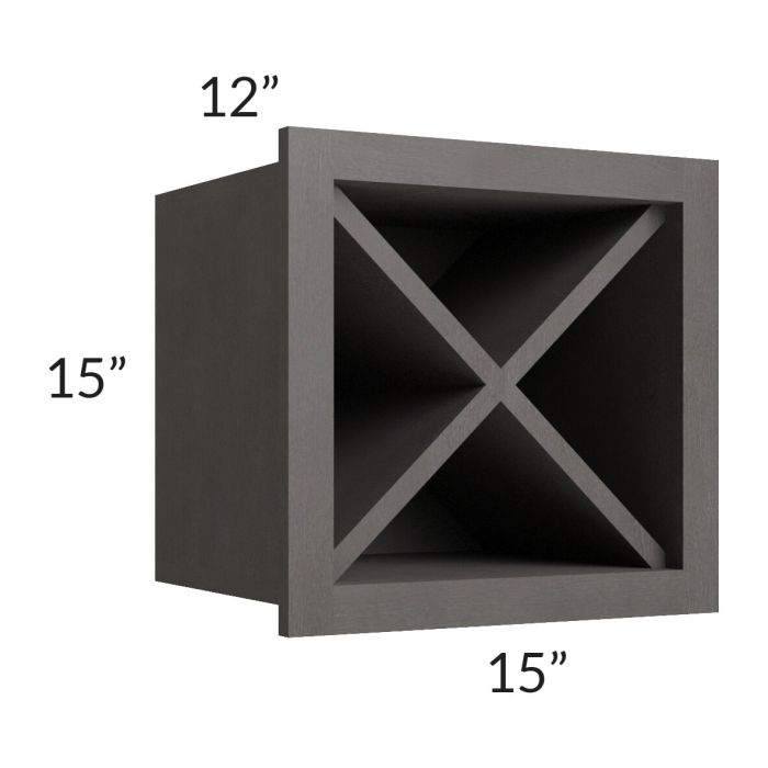 Salem Dark Grey 15x15 Wine Rack Cabinet