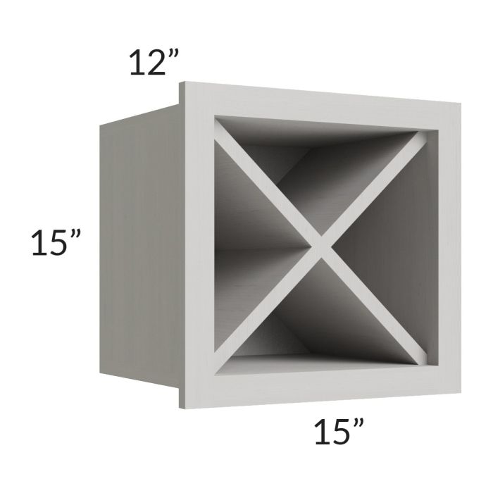 Salem Light Grey 15x15 Wine Rack Cabinet