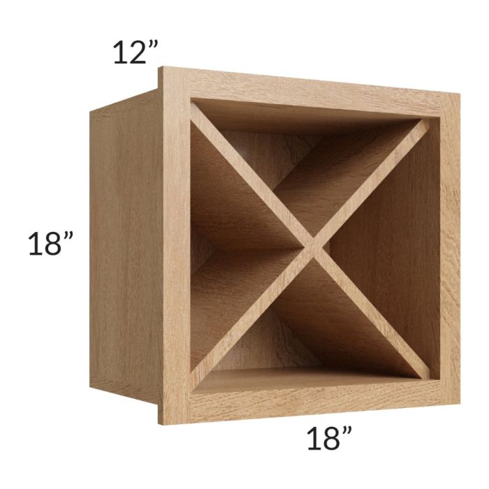 Tuscan Timber 18x18 Wine Rack Cabinet