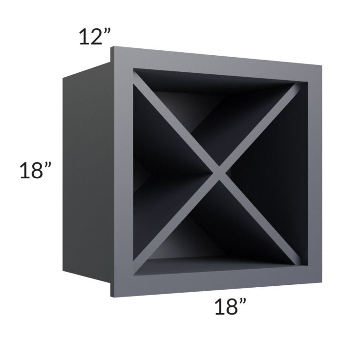 Vienna Indigo 18x18 Wine Rack Cabinet