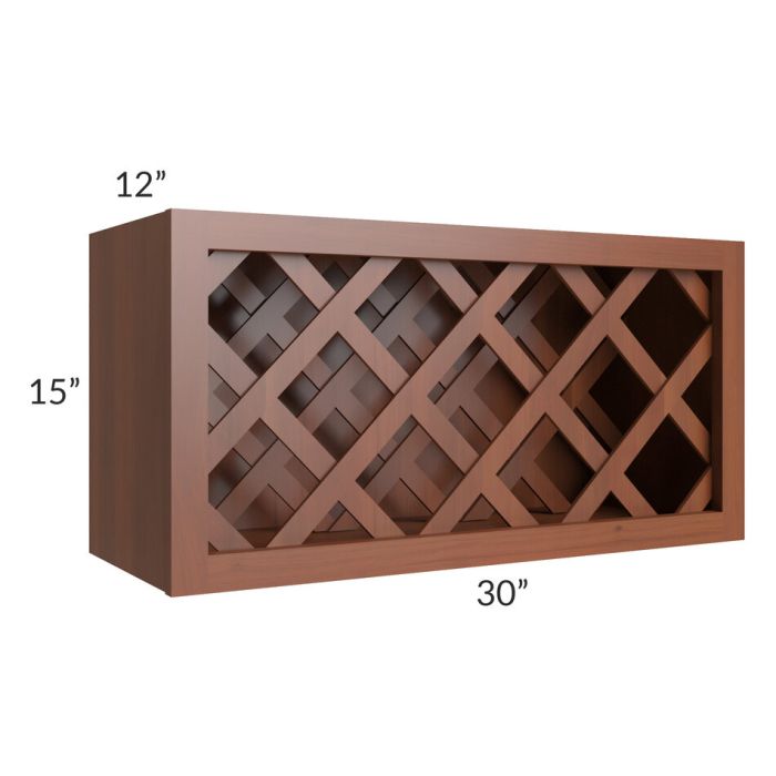 Phoenix Caramel Glaze 30x15 Wine Rack Cabinet