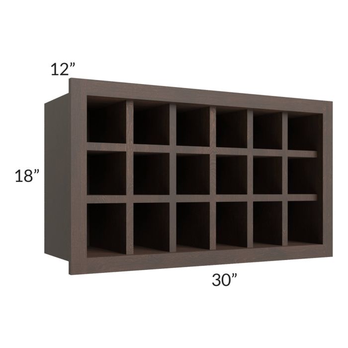 Tuscan Kona Brown 30x18 Wine Rack Cabinet
