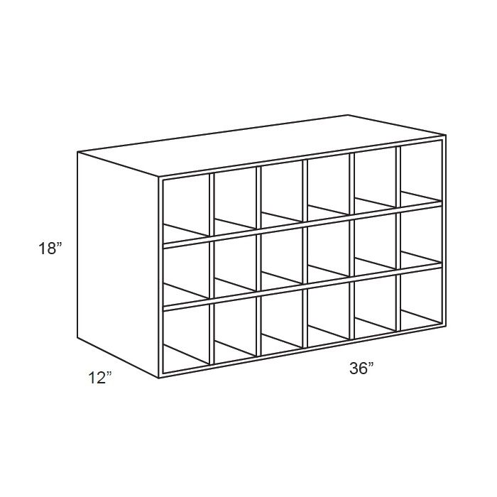 Vienna 36x18 Wine Rack Cabinet