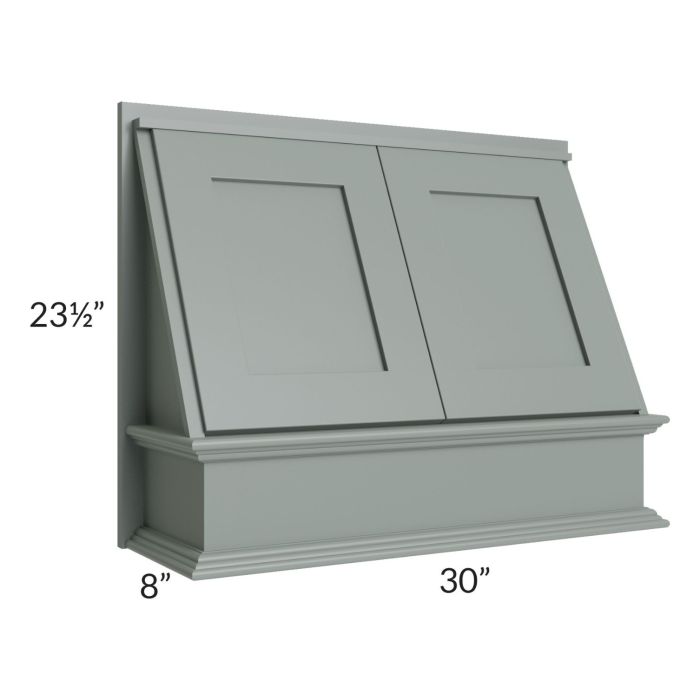 Woodland Green Shaker 24" 2-Drawer Base Cabinet