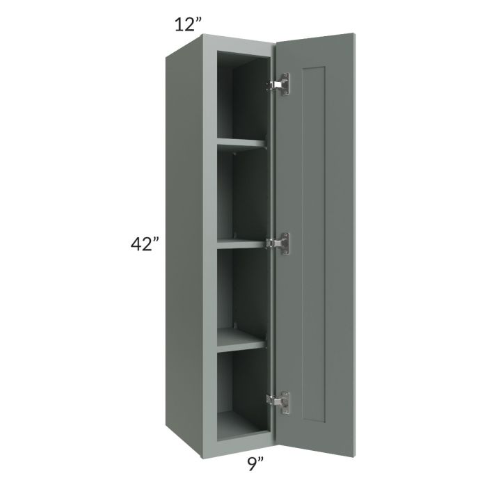 Woodland Green Shaker 24" 2-Drawer Base Cabinet