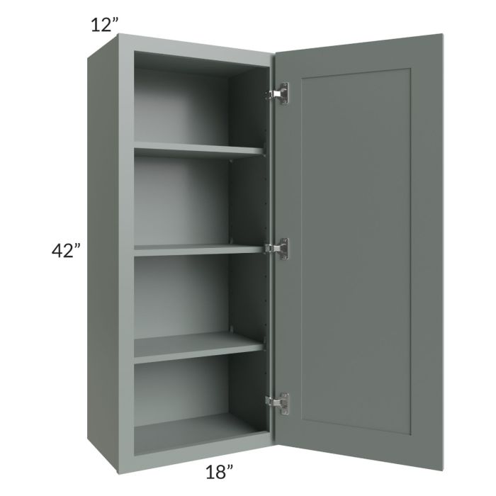 Woodland Green Shaker 24" 2-Drawer Base Cabinet