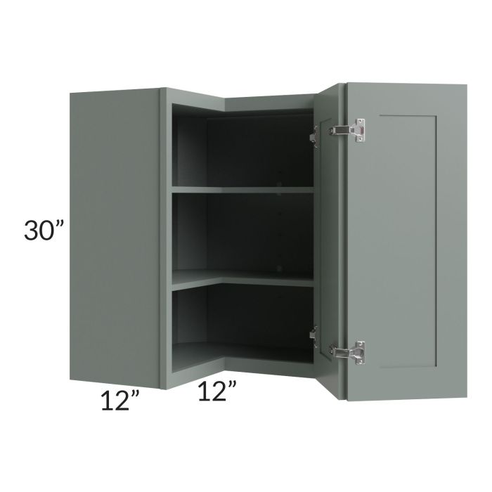 Woodland Green Shaker 24" 2-Drawer Base Cabinet