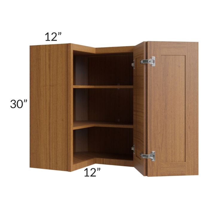 Artisan Walnut Shaker 24x30 Wall Corner Unit