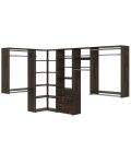 114 Inch Wide Ultimate Corner Closet Organizer System