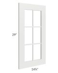 Palisades White 15x30 Mullion Door (cabinet not included) - Out of stock through mid April