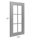 Stratton Light Grey Shaker 15x30 Mullion Door (cabinet not included)