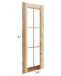 Prairie Shaker 15x42 Mullion Door (cabinet not included) - Out of stock through mid April