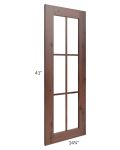 Farmhouse Walnut Shaker 15x42 Mullion Door (cabinet not included) 