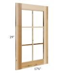 Prairie Shaker 18x30 Mullion Door (cabinet not included) - Out of stock through mid April