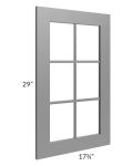 Stratton Light Grey Shaker 18x30 Mullion Door (cabinet not included) - Out of stock through April