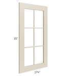 Stratton Khaki Shaker 18x36 Mullion Door (cabinet not included)