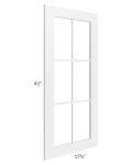 Stratton White Shaker 18x42 Mullion Door (cabinet not included)