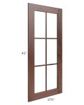 Farmhouse Walnut Shaker 18x42 Mullion Door (cabinet not included) - Out of stock through mid April