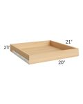 Sky Blue Shaker 24" Roll Out Tray with a Dovetailed Drawer Box