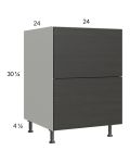 Euro Cafe 24" 2-Drawer Base Cabinet