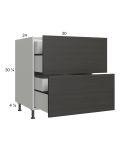 Euro Cafe 30" 2-Drawer Base Cabinet with 2 Inner Drawers