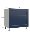 Harbor Navy 36" 2-Drawer Base Cabinet