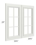 Wellfleet Linen 30x30 Mullion Door (cabinet not included) 